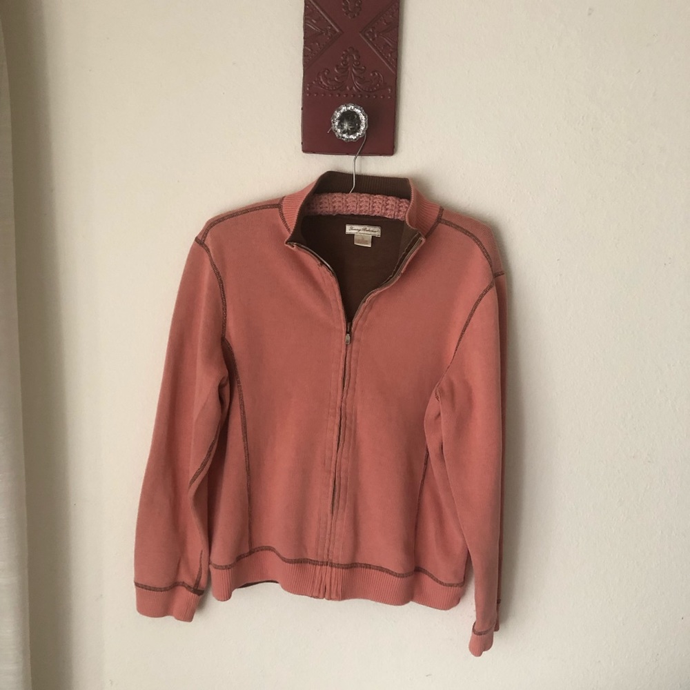 Tommy Bahamas sweater/jacket with zipper. XL